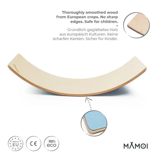 MAMOI® Planche equilibre pour enfant, Balance board, Planches d'équilibre, Jeu équilibre de proprioception en bois, Jeux motricité montessori 1 an 2/3 ans-1