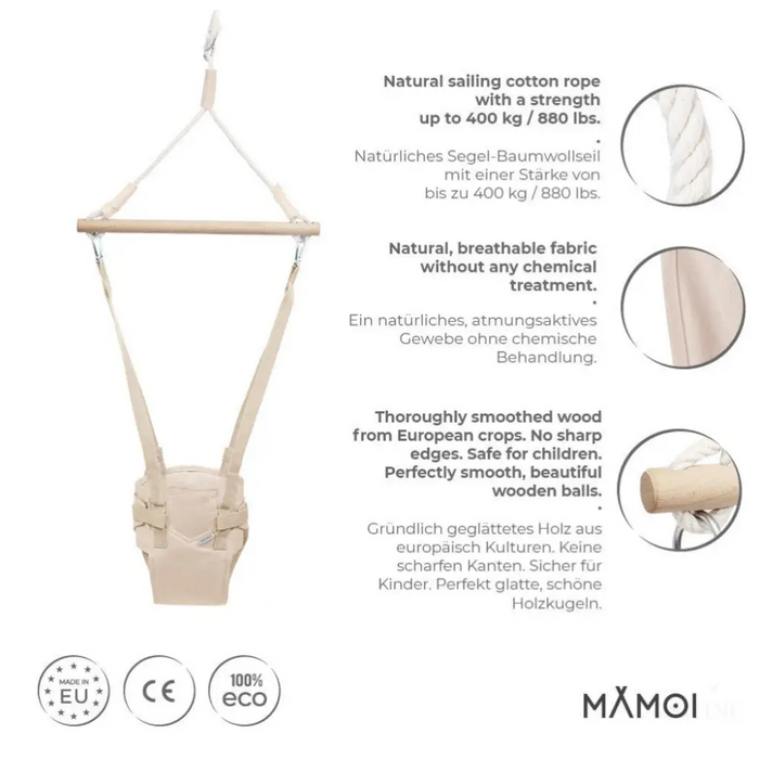 MAMOI® Sauteur suspendus pour bebe â partir de 6 mois, Jumperoo balancoire interieur, Sièges balançoire de porte, Transat balancelle, Baby bouncer et jolly jumper, Door swing-2