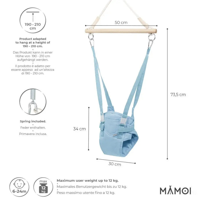 MAMOI® Sauteur suspendus pour bebe â partir de 6 mois, Jumperoo balancoire interieur, Sièges balançoire de porte, Transat balancelle, Baby bouncer et jolly jumper, Door swing-2