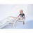 MAMOI® Set : Triangle, arche escalade et toboggan pour enfant, Structure motricité interieur pour bébé, Mur descalade et tobogan intérieur en bois pour bebe, Motricite montessori 3 ans-6