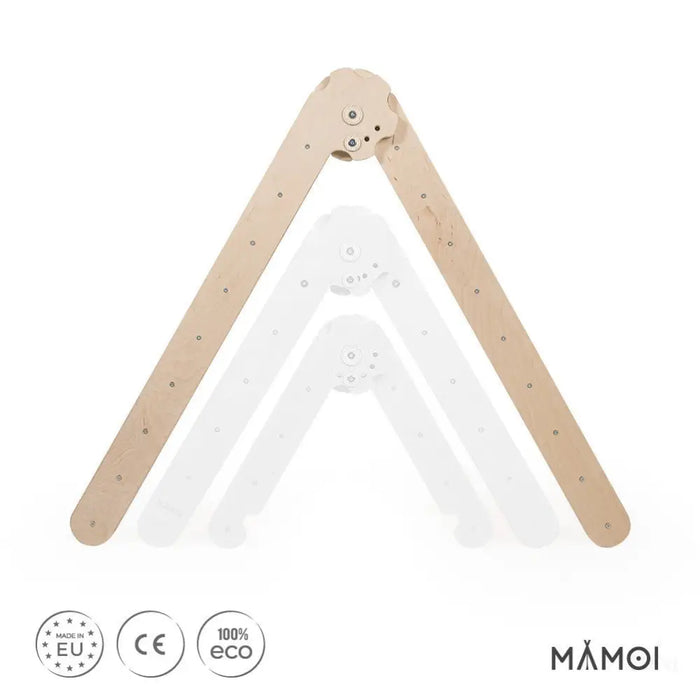 MAMOI® Triangle descalade interieur pour enfant, Mur escalade intérieur en bois pour bebe à partir de 1/2/3 an, Motricité libre montessori-4