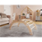 MAMOI® Triangle interieur, Mur escalade pour enfant, Aire de jeux pour bebe, Espalier en bois, Rocker arche à partir de 1/2/3 an, Bascule montessori-1