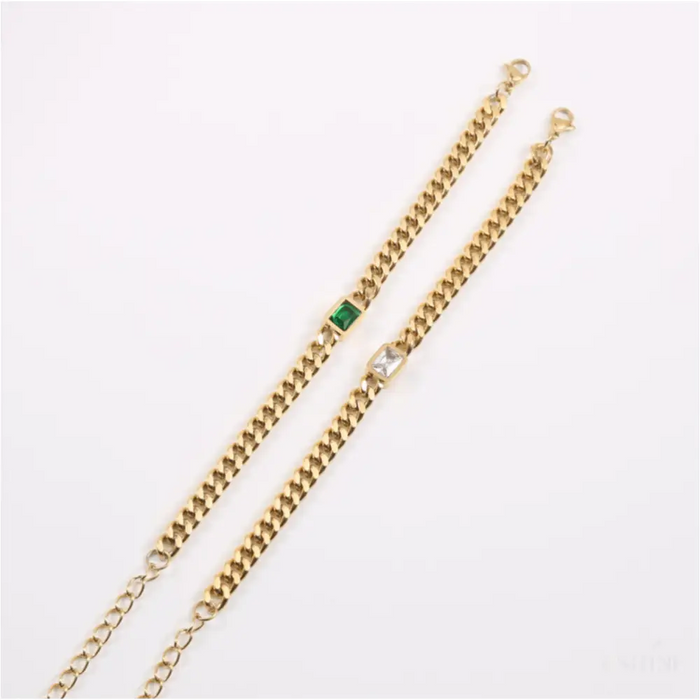 Martha - Cuban Link Chain Bracelet 8mm-9