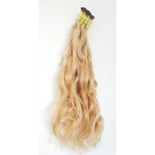 Mèches pour Extension au fil cheveux Brésiliens Ondulés - blond platine-0