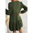 Mini-robe verte bouffantes et à plusieurs niveaux-1