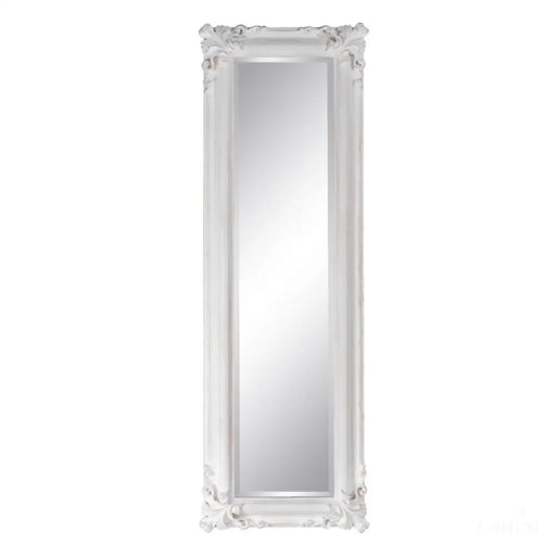 Miroir 46 x 6 x 147 cm Verre Bois Blanc-0