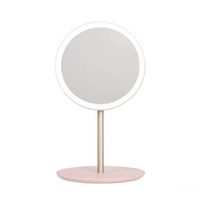 Miroir LED Pliable de maquillage - Rose - Miroir Lumineux