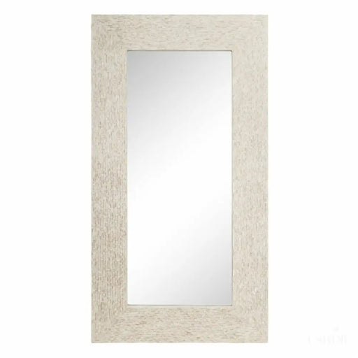 Miroir mural 186 x 7 x 100 cm Blanc Coquillage-0