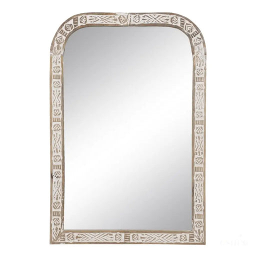 Miroir mural 51 x 3 x 76 cm Bois Blanc-0