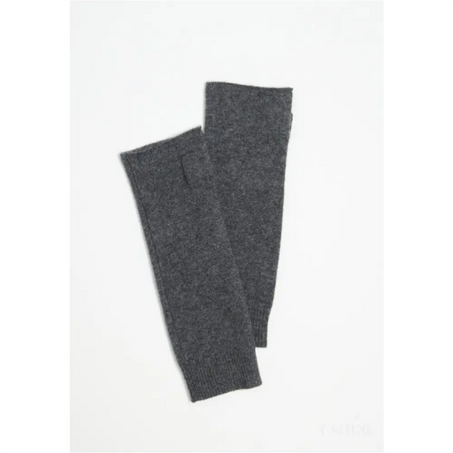 Mitaines en cachemire gris anthracite-0