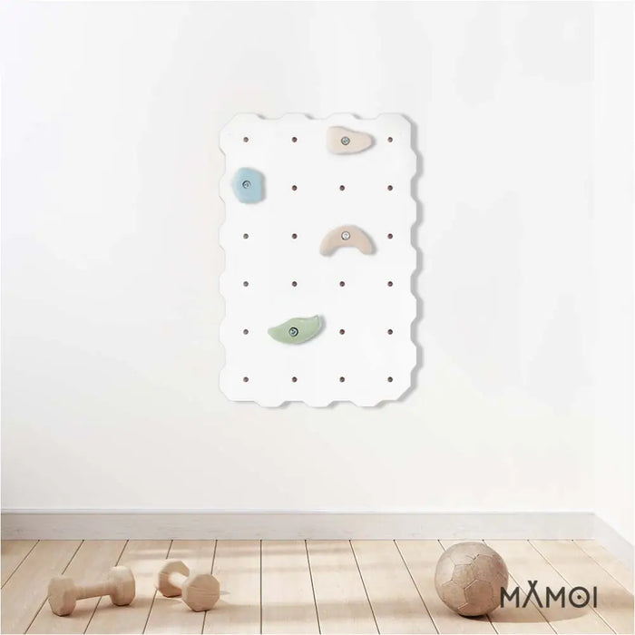 MAMOI® Mur escalade pour enfant, Module d'escalade interieur pour bebe, Mur descalade avec prises escalade, Planche escalade à partir de 3 ans-4