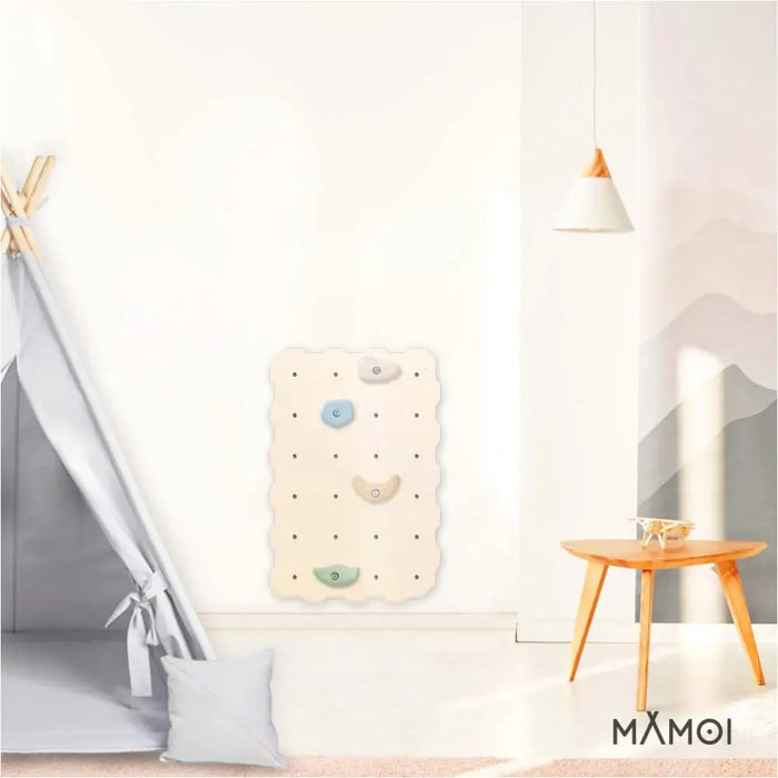 MAMOI® Mur escalade pour enfant, Module d'escalade interieur pour bebe, Mur descalade avec prises escalade, Planche escalade à partir de 3 ans-4