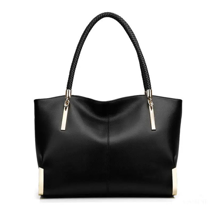 Nouveau Sac À Main Femme En Cuir Véritable - Noir - Sacs