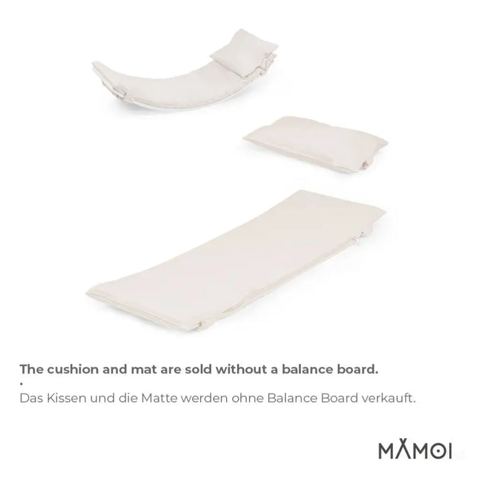 MAMOI® Oreiller de Planche D`équilibre Beige | Tapis de Planche D'équilibre | Tapis de Balance Board | Matériau de la Planche D`équilibre | Coussin pour Balance Board | CE | 100% ECO | Made in EU-5