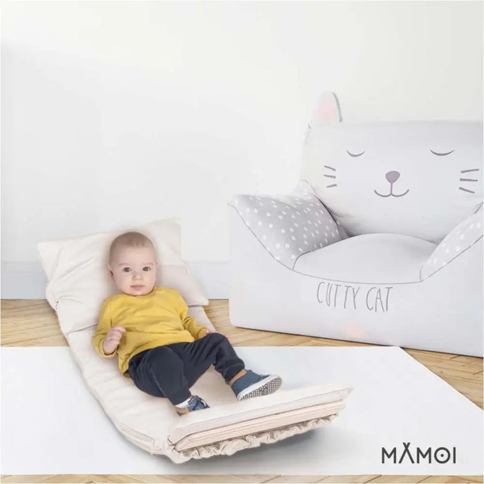 MAMOI® Oreiller de Planche D`équilibre Beige | Tapis de Planche D'équilibre | Tapis de Balance Board | Matériau de la Planche D`équilibre | Coussin pour Balance Board | CE | 100% ECO | Made in EU-4