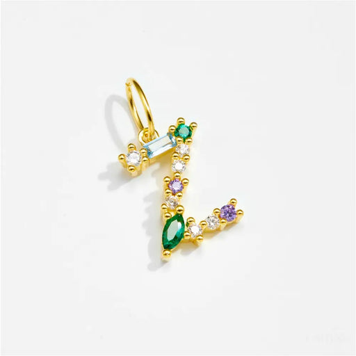 Orla - Gemstone Initial Pendant Necklaces-30