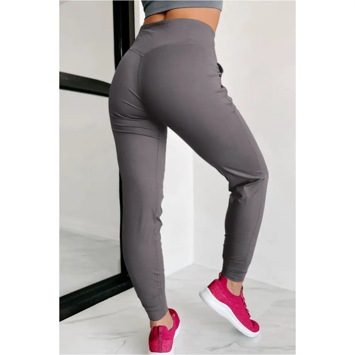 Pantalon de jogging gris -1