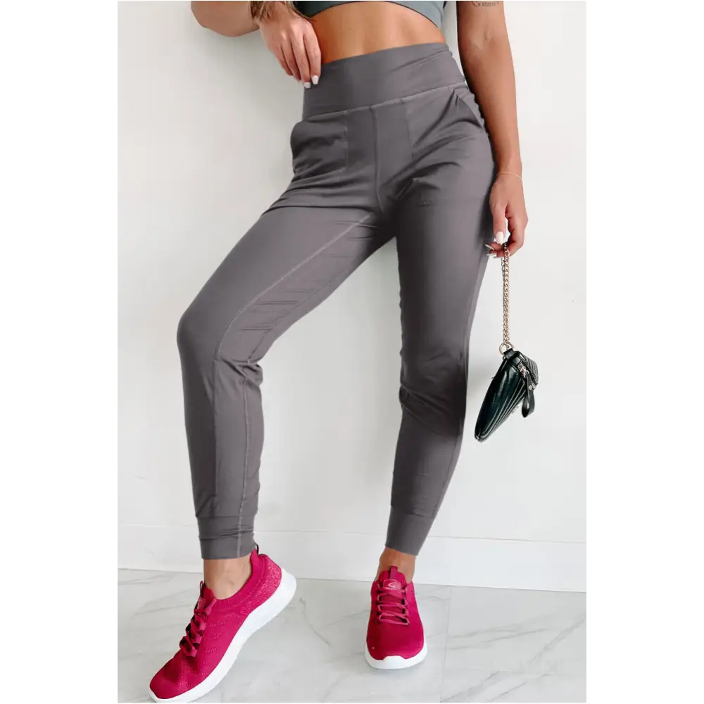 Pantalon de jogging gris -0