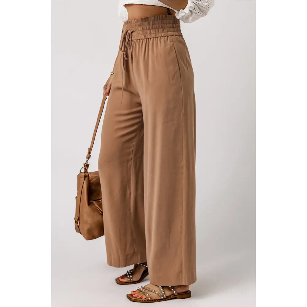 Pantalon décontracté marron-1