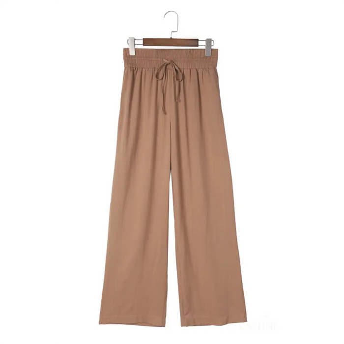 Pantalon décontracté marron-14