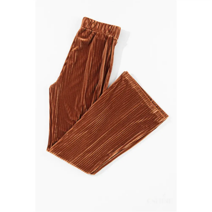 Pantalon en velours  châtains -12