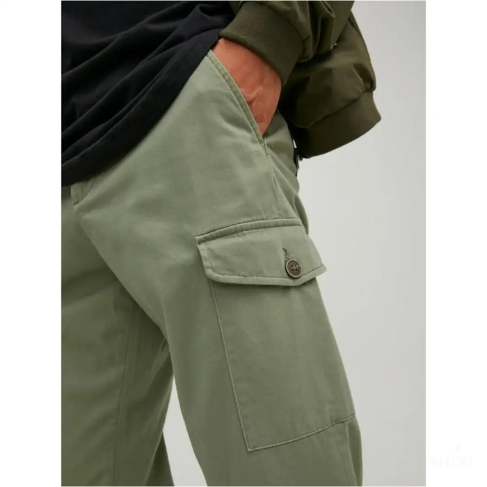 Pantalon  JJBOWIE CARGO SA NOOS 12224001 Jack & Jones 32L Vert-3