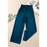 Pantalon large décontracté  bleu-7