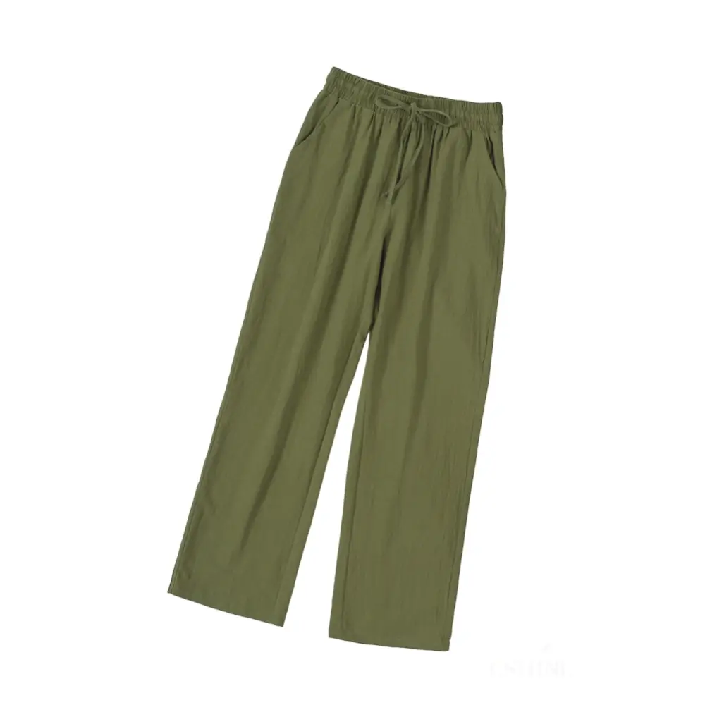 Pantalon long à jambes droites khaki-12