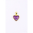 Pendentif | Coeur d'Or en Améthyste facetté, plaqué Or 18k-0