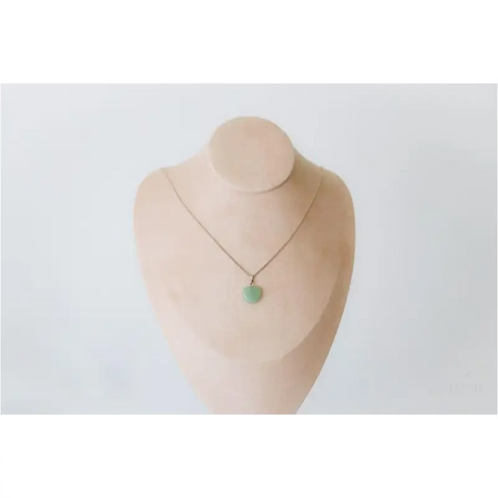 Pendentif | Coeur en Aventurine verte-3