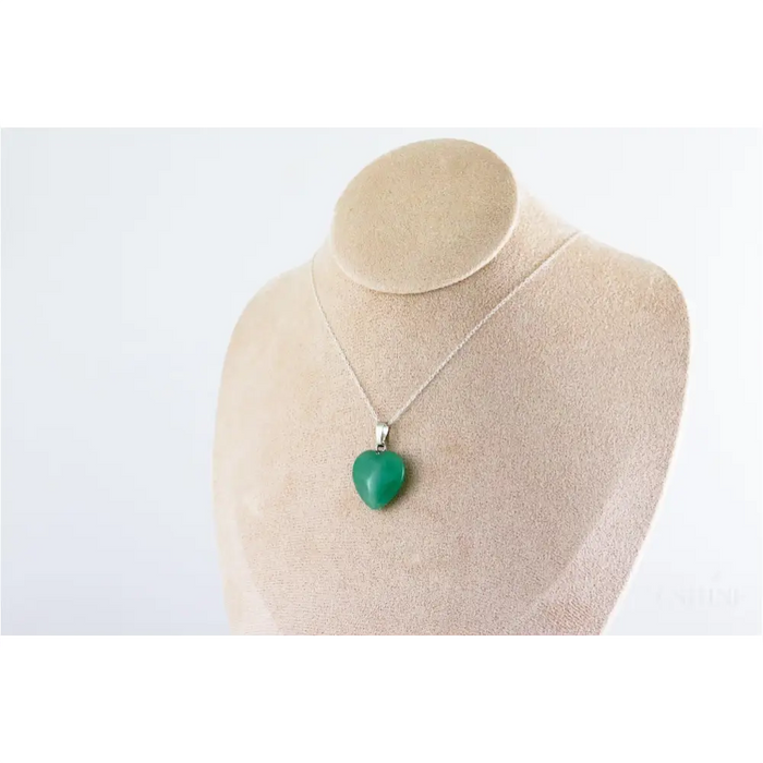 Pendentif | Coeur en Aventurine verte-1