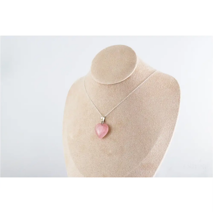 Pendentif | Coeur en Quartz Rose-3