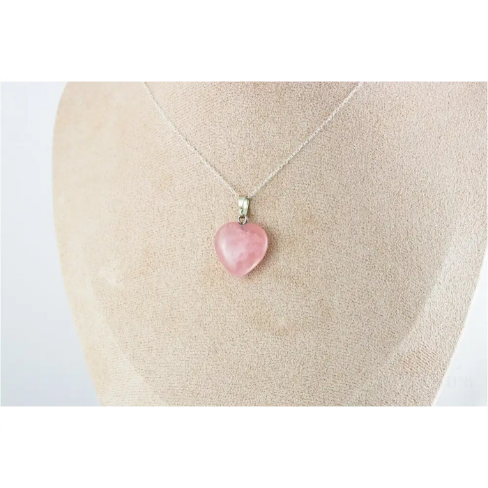 Pendentif | Coeur en Quartz Rose-2