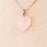 Pendentif | Coeur en Quartz Rose-0