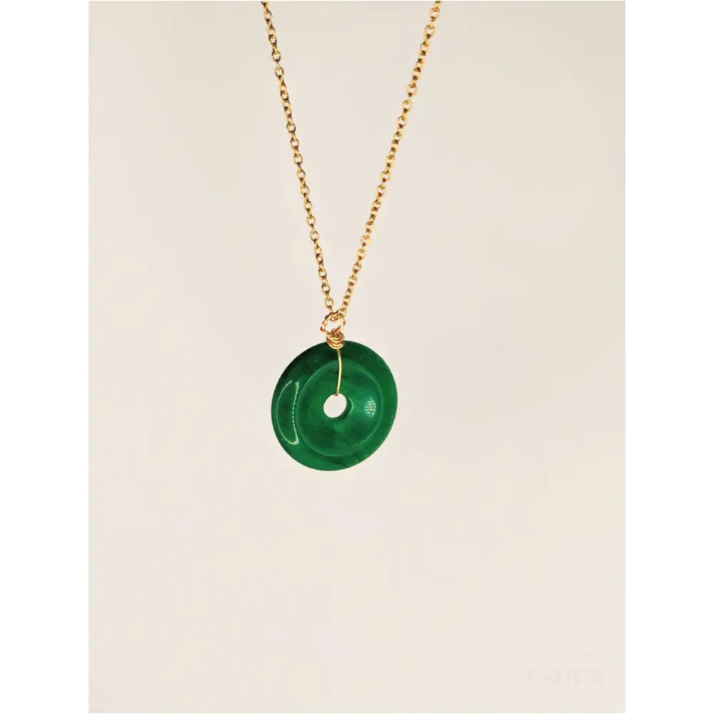 Pendentif Donut en Jade de Malaisie-0