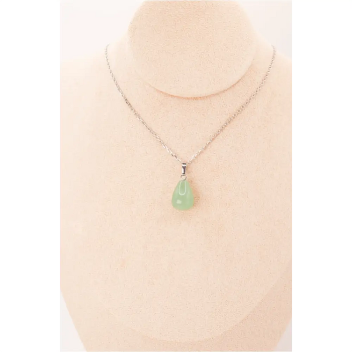 Pendentif | Goutte en Aventurine verte-2