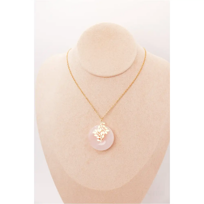 Pendentif | "Vie d'amour" en Quartz rose-3