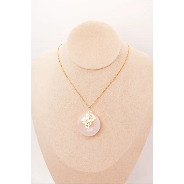 Pendentif | "Vie d'amour" en Quartz rose-2