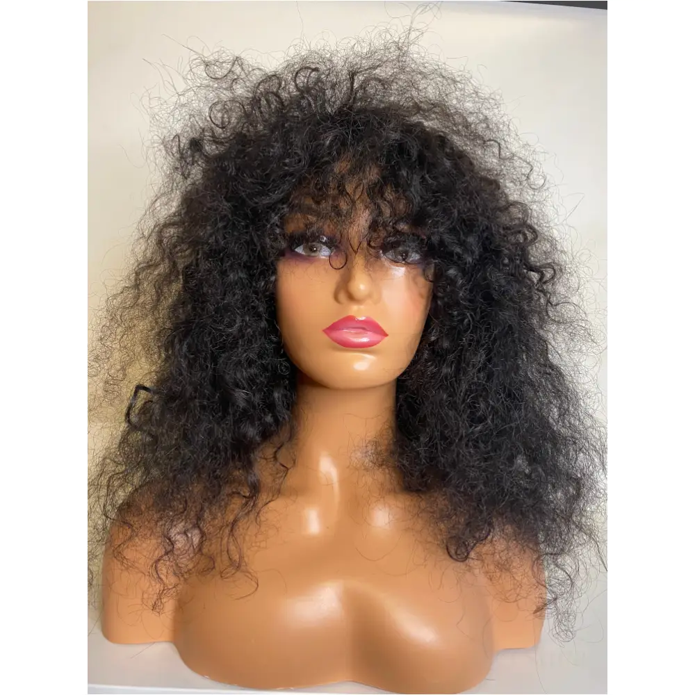 Perruque avec frange Joanita - Cheveux humains cabelos-0