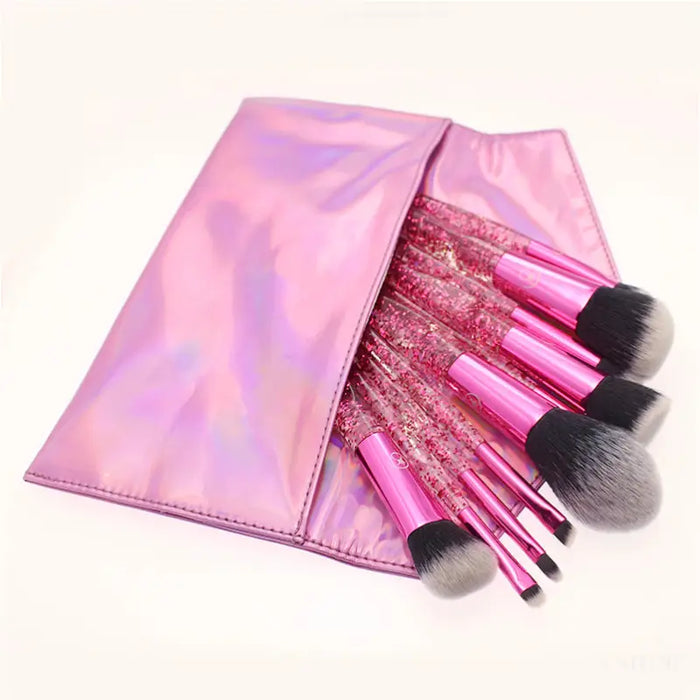 Pinceaux à Maquillage - Rose / 10pcs - Pinceaux