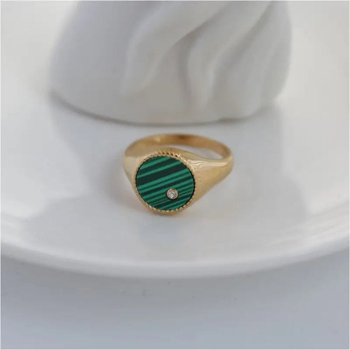 Pisa - Signet Ring for Women-9