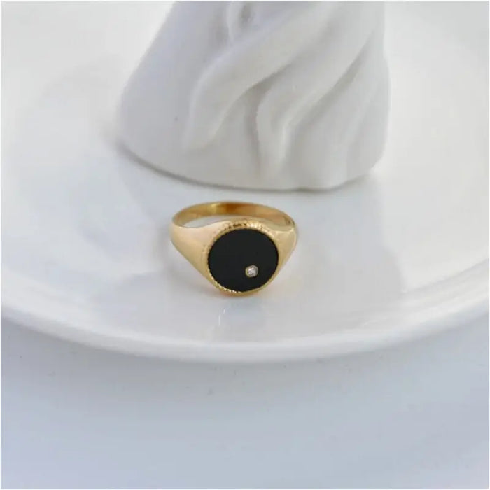 Pisa - Signet Ring for Women-8