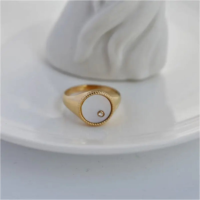 Pisa - Signet Ring for Women-12