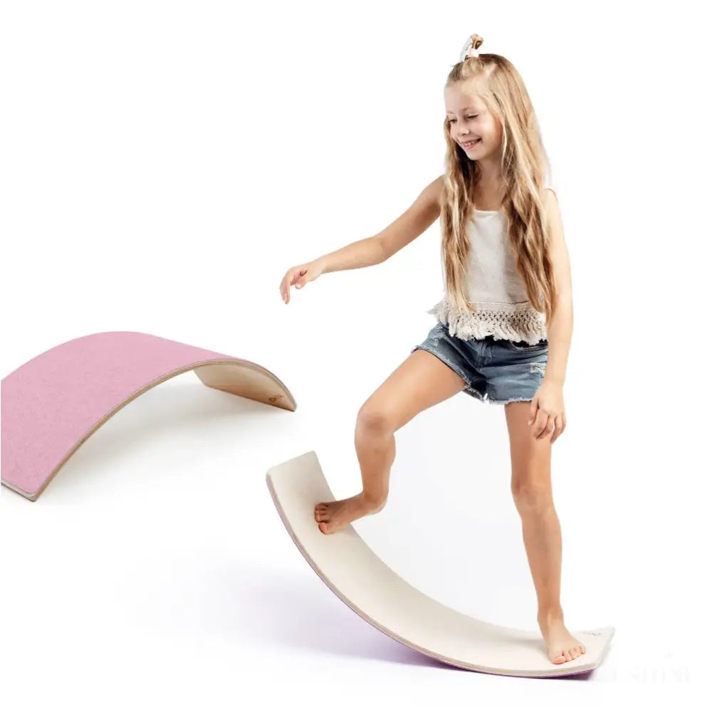 MAMOI® Planche equilibre pour enfant, Balance board, Planches d'équilibre, Jeu équilibre de proprioception en bois, Jeux motricité montessori 1 an 2/3 ans-0