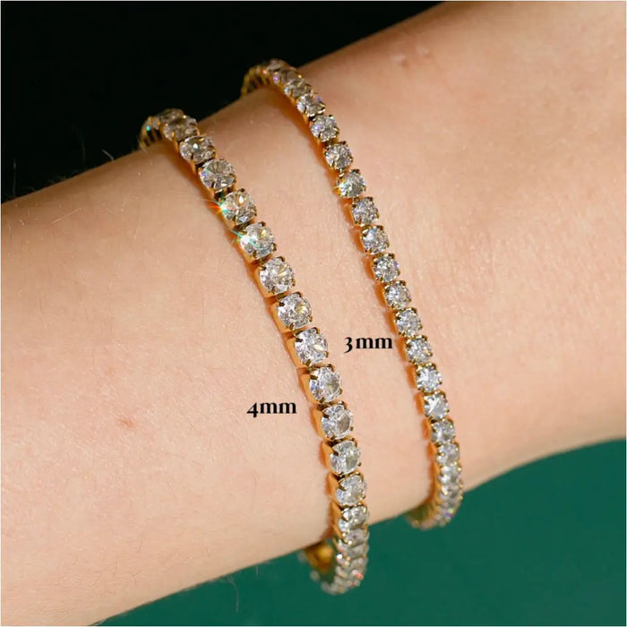 Press - Tennis Bracelet 4mm-10