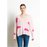 RIA 20 Pull col V oversize imprimé nuage en cachemire rose baby/rose indien-0