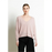 RIA 3 Pull col V profond oversize en cachemire nude-0