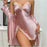 Robe de nuit en Satin Sexy et Paréo - Rose / L - Pyjama F