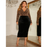 Robe de Soirée pour Curvy - Noir / 1XL - Robe de soirée