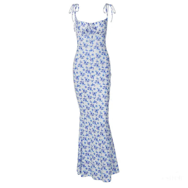 Robe Fleurs Haut Taille V Confortable - Robe été